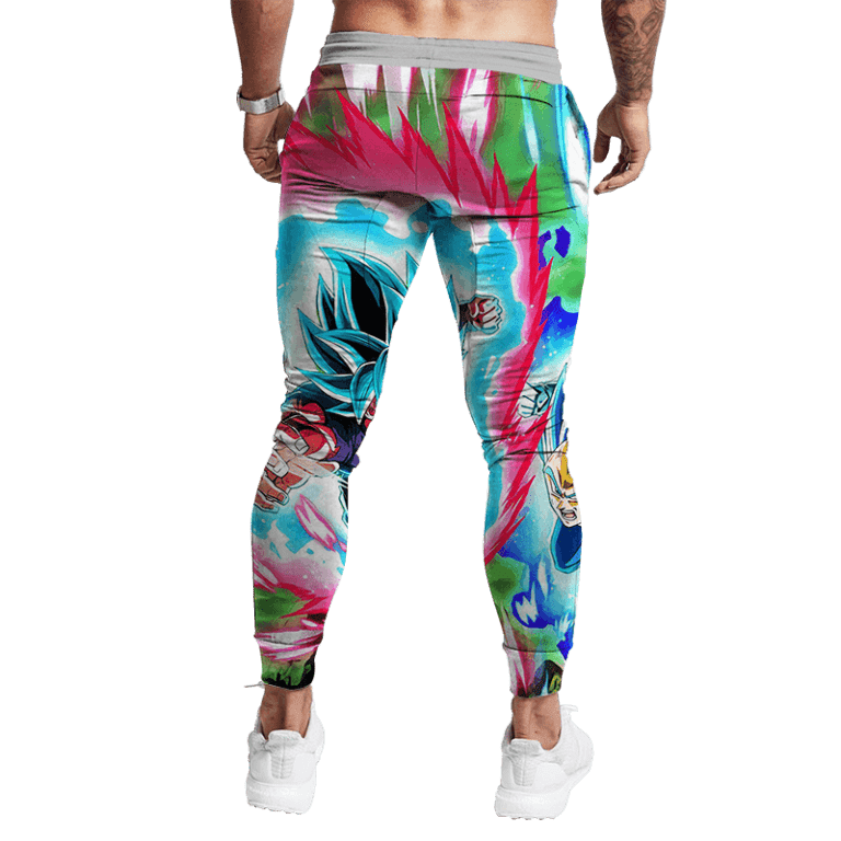 Dragon Ball Z Vegeta Goku SSGSS Colorful Dope Track Pants