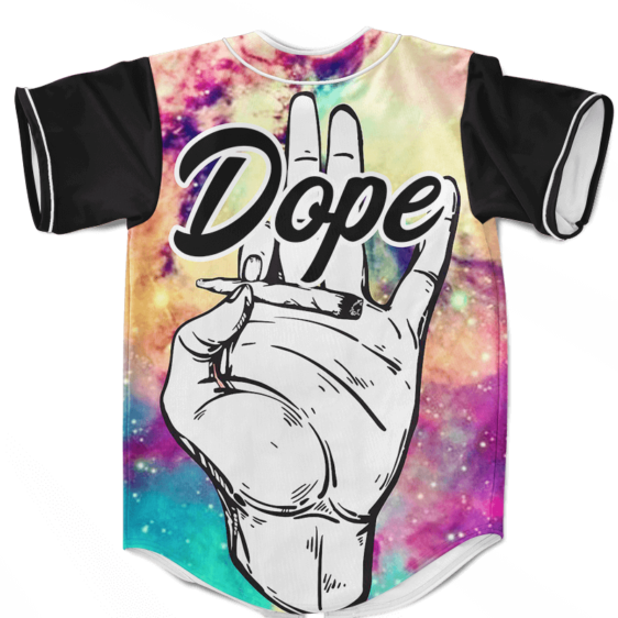 Forever Dope Awesome Galaxy 420 Marijuana Baseball Jersey