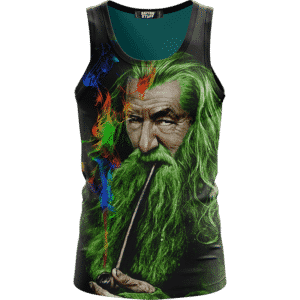 Gandalf Ganjalf The Green Smoking Dope Wonderful Tank Top