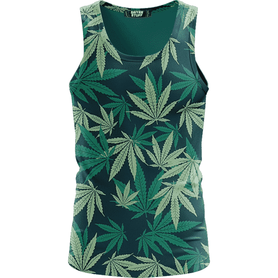 Hemp Leaves Marijuana Ganja Weed Kush Elegant Tank Top