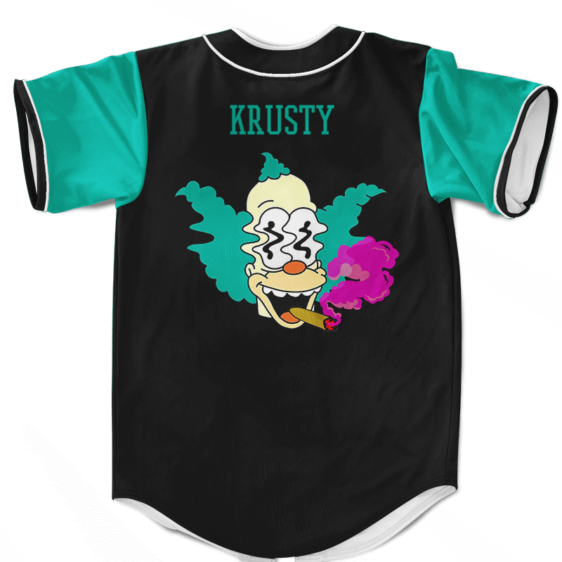 Krusty The Clown Kush 420 Marijuana Weed Baseball Jersey