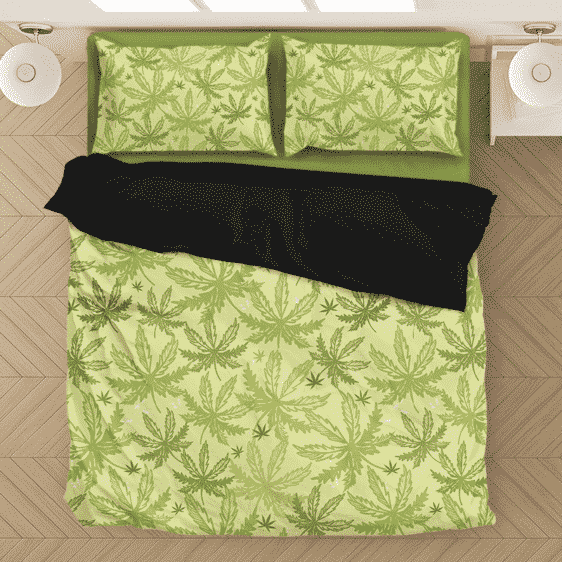 Marijuana Breezy Seamless Pattern Hemp Fantastic Bedding Set