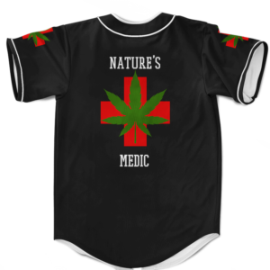 Nature's Medic Paramedic Parody 420 Marijuana Baseball Jersey