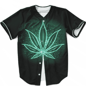 Neon Marijuana Leaf 420 Weed Hemp Kush Dope Baseball Jersey