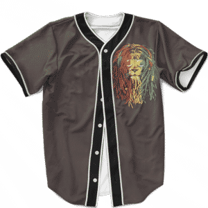 Rastafarian Lion Reggae Dreadlocks 420 Ganja Baseball Jersey