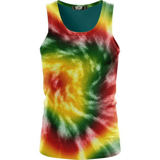 Reggae Inspired Tie Dye For The Stoners Dope Tank Top