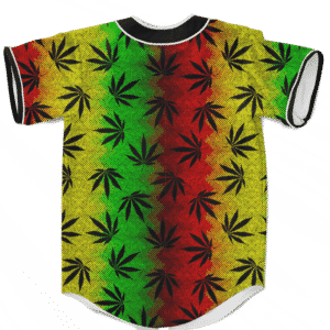 Weed Leaves Marijuana 420 Cool Reggae Pattern Baseball Jersey