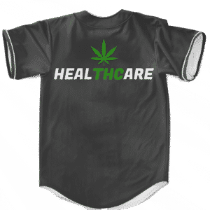 Weed THC Healthcare Dope Vector Marijuana Black Baseball Jersey