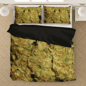 Weed Top Shelf Quality Nugs Marijuana 420 Bedding Set