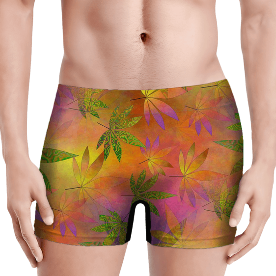 420 Weed Marijuana Colorful Artwork Dope Men's Boxer