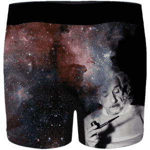 Albert Einstein Smoking Dope Galaxy 420 Marijuana Men's Boxers