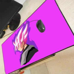 DBZ Evil Goku Black Fuchsia Pink Non-Slip Mouse Pad