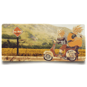 DBZ Goku And Gohan Motorbike Joy Ride Non-Slip Mouse Pad
