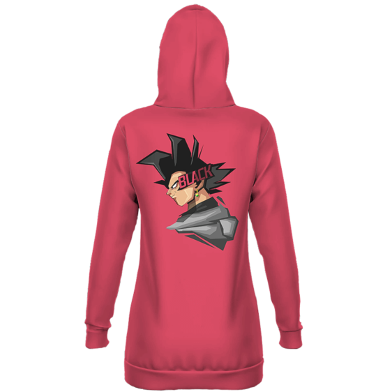 DBZ Goku Black Cartoonized Artwork Pink Hoodie Dress
