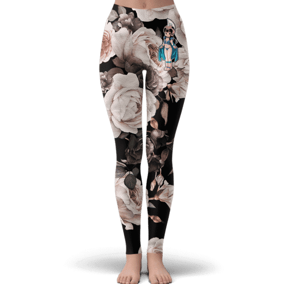 DBZ Kid Chi-Chi Cosplay Floral Pattern Awesome Leggings