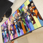 DBZ Saiyan Heroes And Villains Line Up Large Mouse Pad
