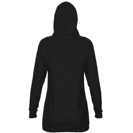 DBZ Saiyan Royal Family Symbol Minimalist Black Hoodie Dress