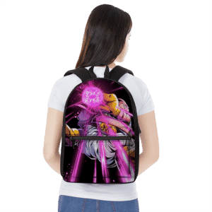 Dragon Ball Z Fat Buu Charging Pink Energy Beam Cool Backpack