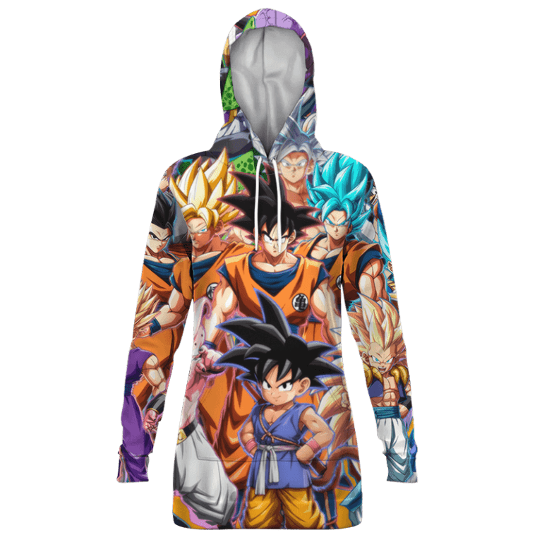 Dragon Ball Fighter Z All Characters Transformation Hoodie Dress Saiyan Stuff 