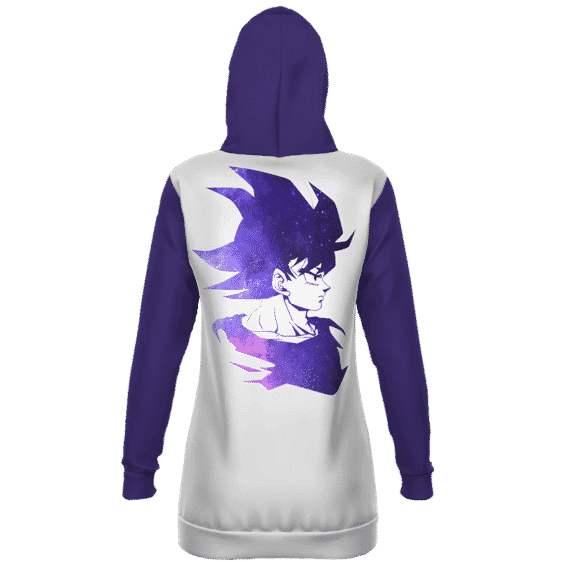 Dragon Ball Handsome Goku White Purple Hoodie Dress