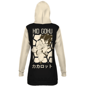 Dragon Ball Kid Goku Kamehameha Retro Style Art Hoodie Dress
