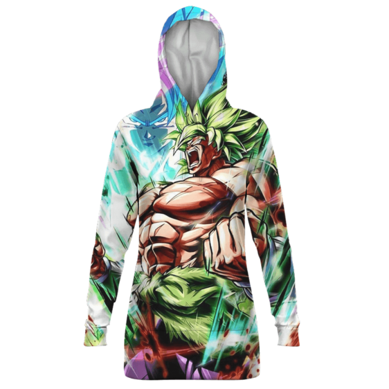 Dragon Ball Broly And Vegito Dope All Over Print Hoodie Dress