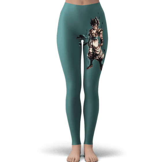 Dragon Ball Super Gogeta Base Form Dark Teal Yoga Pants