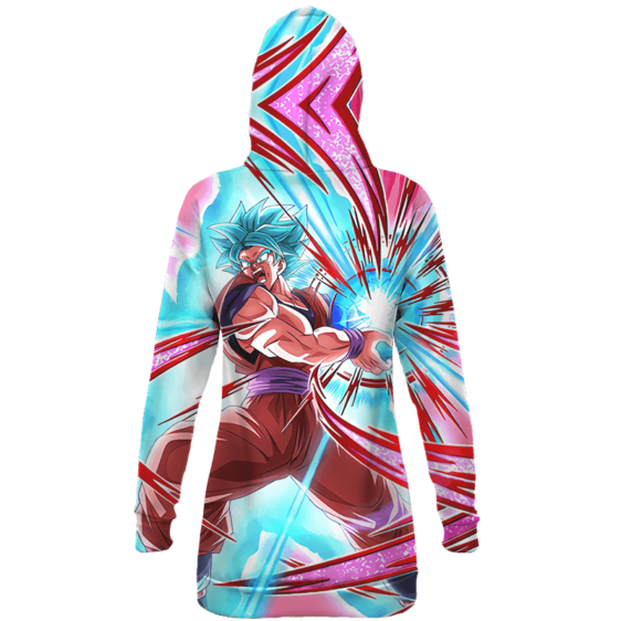 Dragon Ball Super Goku Kamehameha SSGSS Hoodie Dress