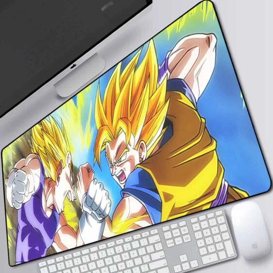 Dragon Ball Super Saiyan Vegeta Vs Goku Large Mouse Pad