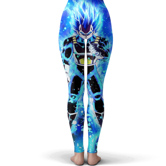 Dragon Ball Super Vegeta SSGSS Blue All Over Print Leggings
