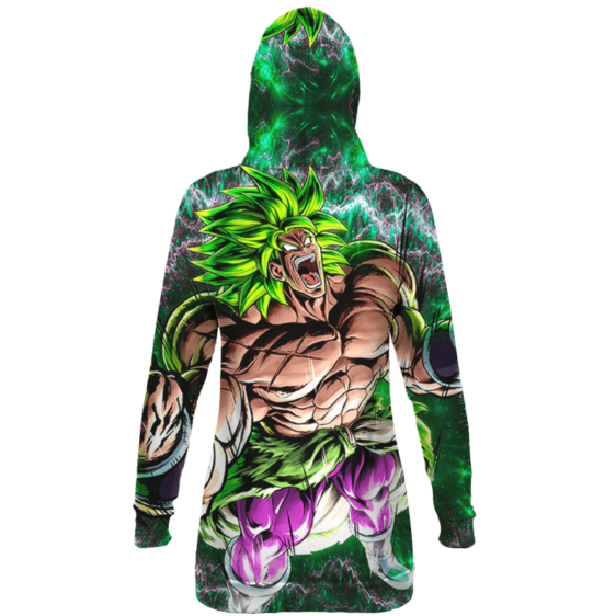 Dragon Ball Z Broly Charging Up Dope All Over Print Hoodie Dress