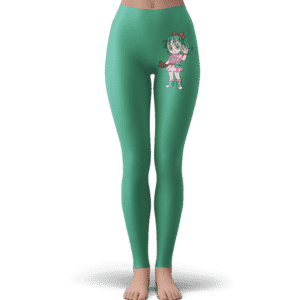 Dragon Ball Z Bulma Cute Charming Gorgeous Green Yoga Pants