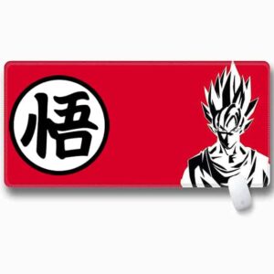 Dragon Ball Z Goku Kanji Symbol Red Long Mouse Pad