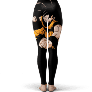 Dragon Ball Z Handsome Goku Dope Artwork Black Leggings