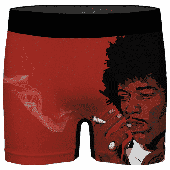 Jimi Hendrix Smoking Weed Joint Simple Art 420 Men's Underwear