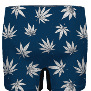 Marijuana Leaves Cool All Over Print Dark Navy Blue Men's Brief