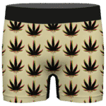 Marijuana Weed Trippy Colors Cool Awesome Seamless Men's Brief