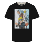 Naruto Minato Jiraiya Epic Black T-shirt