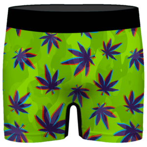 INTERESTPRINT Boys Rastafarian Blur Background and Grunge Hemp Leaves Boxer Brief Underwear 5T-2XL