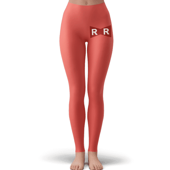 Red Ribbon Army Logo Pastel Red Minimalist Yoga Pants