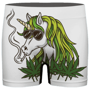 Trippy Unicorn Smoking Joint Awesome Cannabis Men's Underwear