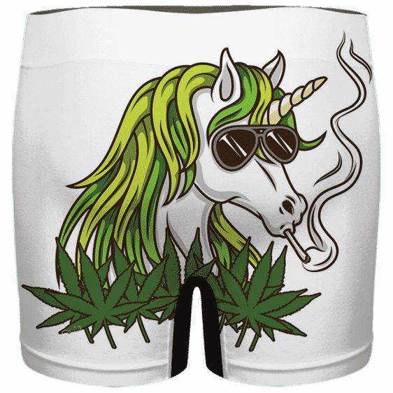 Trippy Unicorn Smoking Joint Awesome Cannabis Men's Underwear