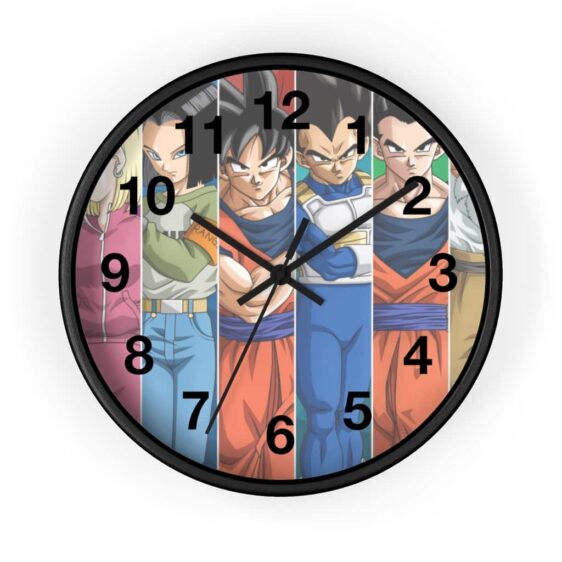 Dragon Ball Team Universe 7 Poster Art Classic Wall Clock