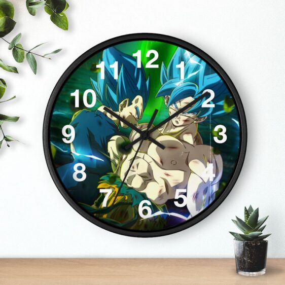 Dragon Ball Goku & Vegeta Blue Badass Pose Wall Clock