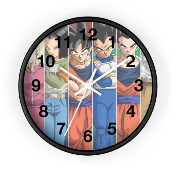 Dragon Ball Team Universe 7 Poster Art Classic Wall Clock
