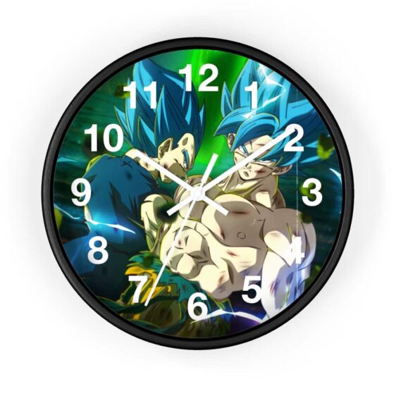 Dragon Ball Goku & Vegeta Blue Badass Pose Wall Clock