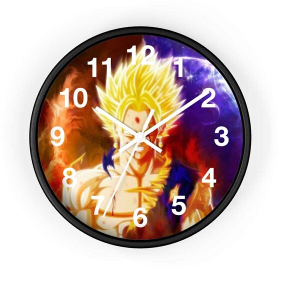 Dragon Ball Z Super Saiyan Goku Fanart Badass Wall Clock