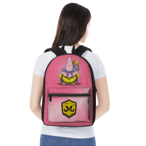 DBZ Patrick Spongebob Parody Fat Buu Babidi Cute Pink Backpack