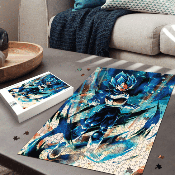 Dragon Ball Legends Vegeta Super Saiyan Blue Electrifying Portrait Puzzle