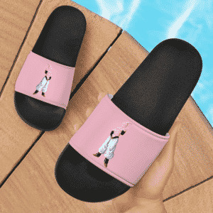 Dragon Ball Majin Buu Minimalist Style Art Pink Slide Slippers